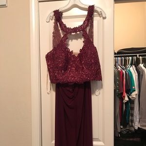 Burgundy two pc
